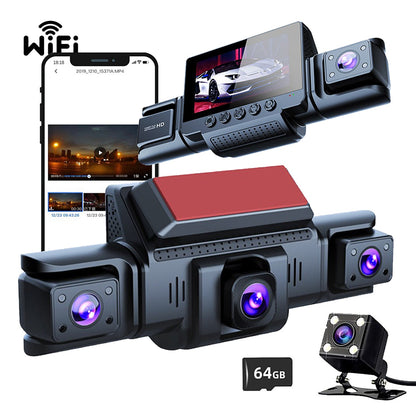 4 Channel 5G WiFi Dashcam FHD 1080P 170 degrees Wide Angle G-Sensor with 64GB Card V462-TA-117-01