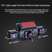 4 Channel 5G WiFi Dashcam FHD 1080P 170 degrees Wide Angle G-Sensor with 64GB Card V462-TA-117-01