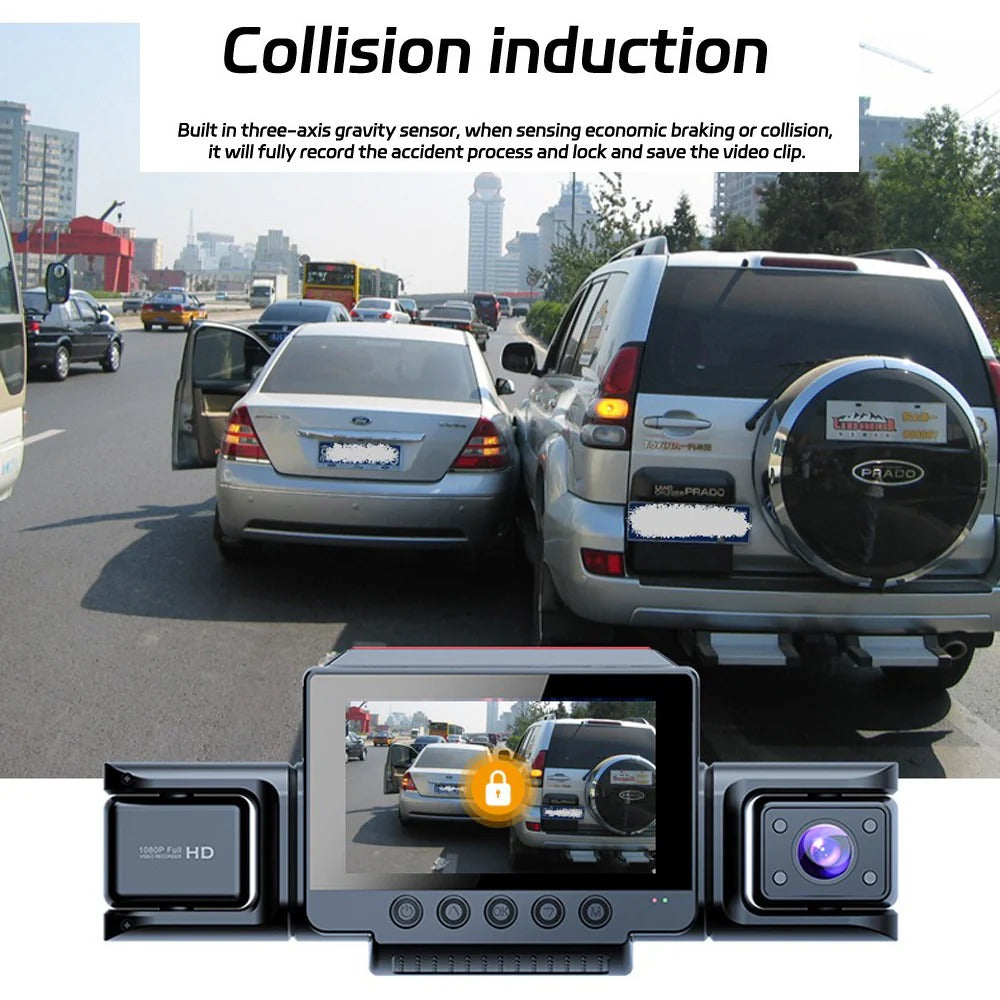 4 Channel 5G WiFi Dashcam FHD 1080P 170 degrees Wide Angle G-Sensor with 64GB Card V462-TA-117-01