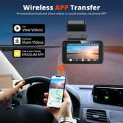 4K+2.5K Dual Dash Cam with WiFi GPS ADAS, Front and Rear Car Camera Recorder with 32GB Card V462-TA-118-01
