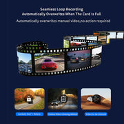 4K+2.5K Dual Dash Cam with WiFi GPS ADAS, Front and Rear Car Camera Recorder with 32GB Card V462-TA-118-01