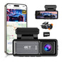 4K Wifi Dash Cam Front, 1080P In-Car Rear Dual Recording with GPS 64GB Card V462-TA-120-01