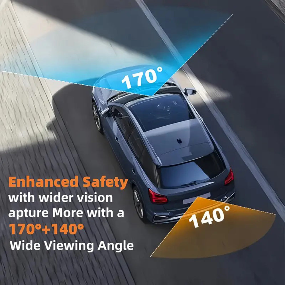 4K WiFi Car Dash Cam Dual Lens Wide Angle IPS Screen Night Vision Recording with 32GB Card V462-TA-122-01