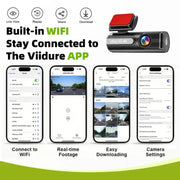 4K WiFi Car Dash Cam Dual Lens Wide Angle IPS Screen Night Vision Recording with 32GB Card V462-TA-122-01