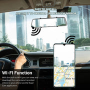 10" 4K Mirror Dash Cam, 2K Rear Camera, WiFi GPS ADAS BSD, Stream Media, 64GB Included V462-TA-123-01