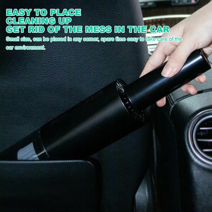 Wireless Charge 6000Pa Suction Powerful Portable Car Vacuum Cleaner Home Duster(White) V462-TA-77-02
