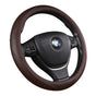 Universal Luxury Car 37-38cm Steering Wheel Cover PU Leather Non-slip Breathable (Brown) V462-TA-84-04