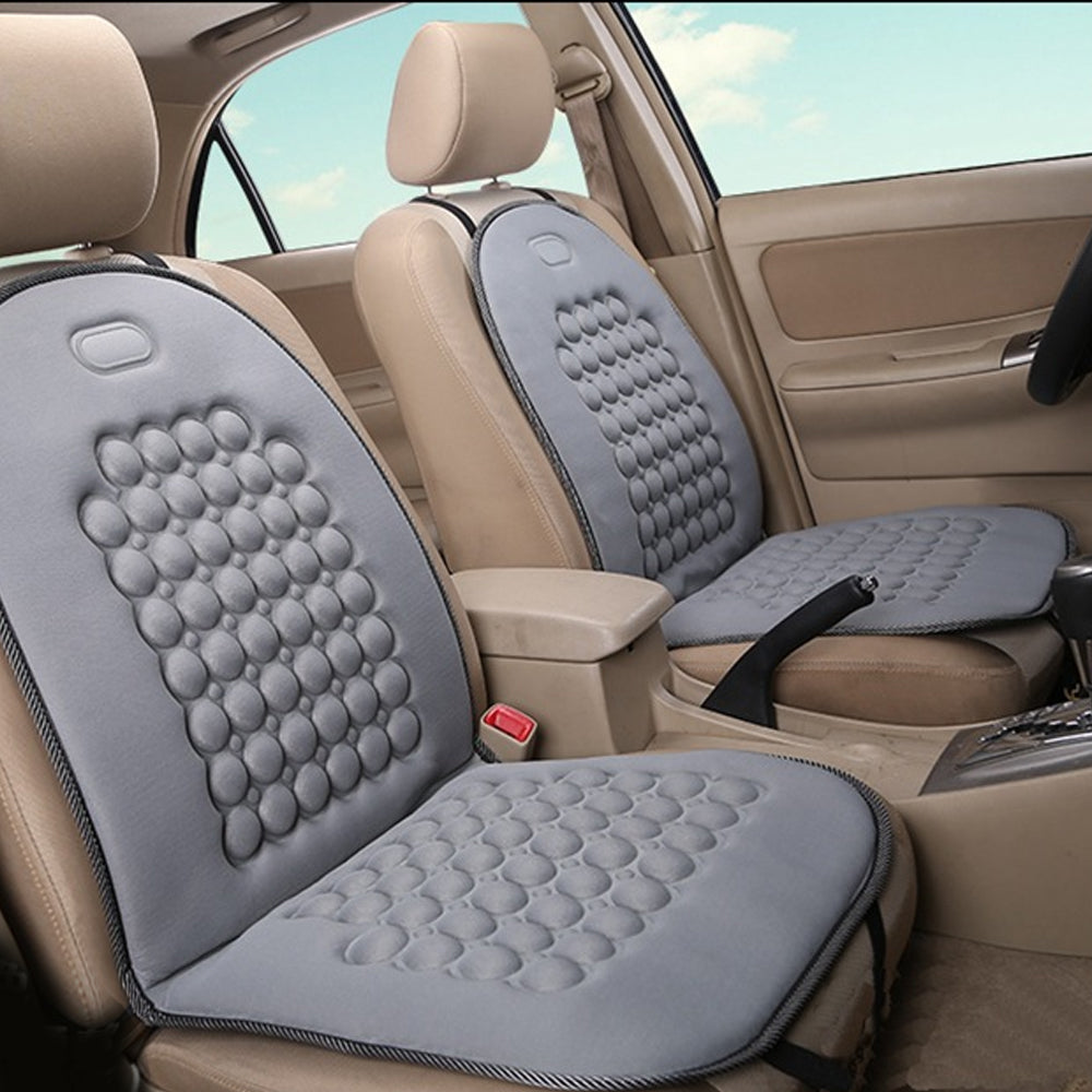 2Pack Universal Breathable Car Seat Pad Cover Mat Comfortable Chair Cushion (Grey) V462-TA-85-02