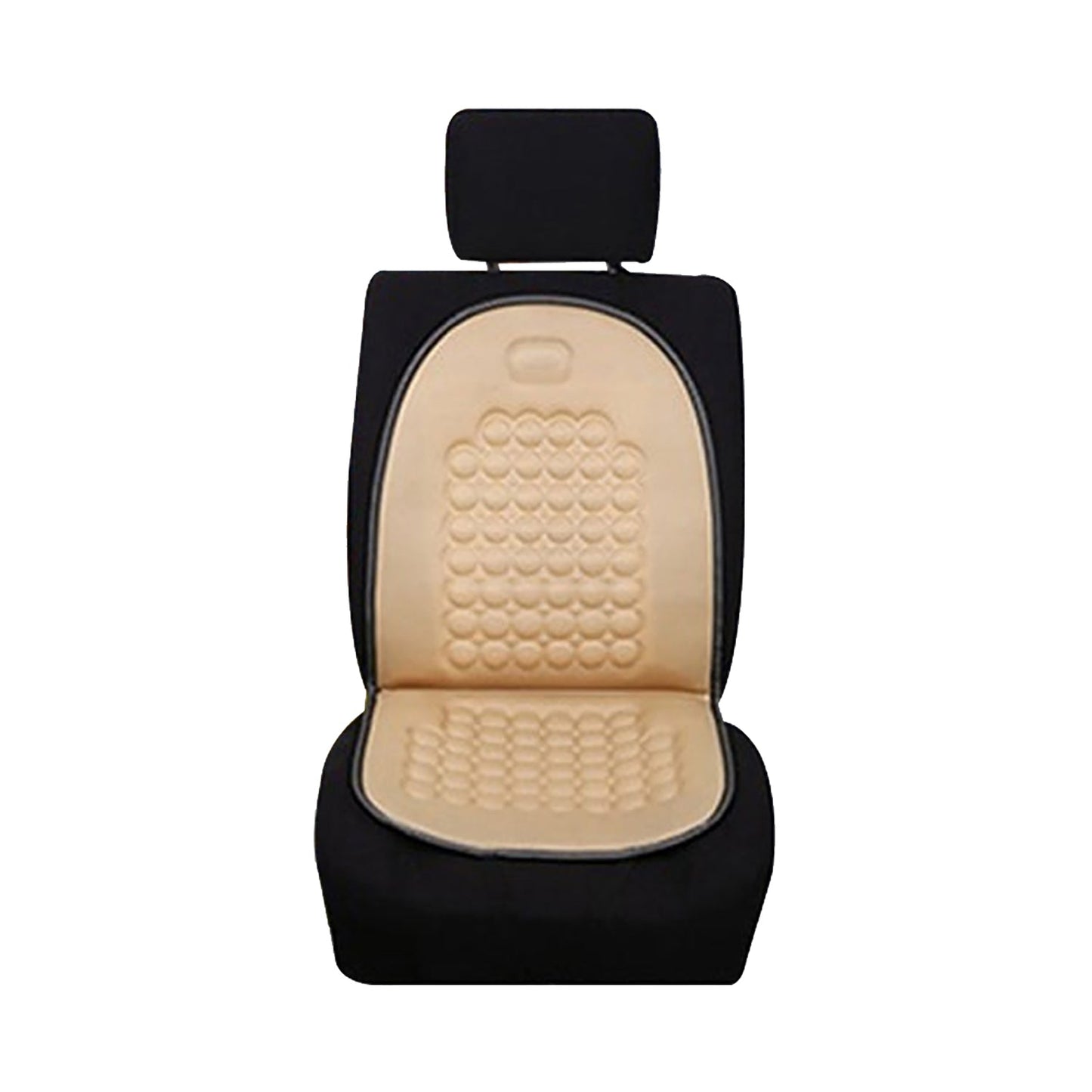 2Pack Universal Breathable Car Seat Pad Cover Mat Comfortable Chair Cushion (Beige) V462-TA-85-03