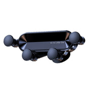 Car Phone Holder Metal Gravity 360 Universal Rotation Ball Air Vent Cellphone Stand(Dark Grey) V462-TA-92-01