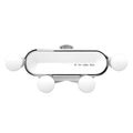 Car Phone Holder Metal Gravity 360 Universal Rotation Ball Air Vent Cellphone Stand(White) V462-TA-92-02