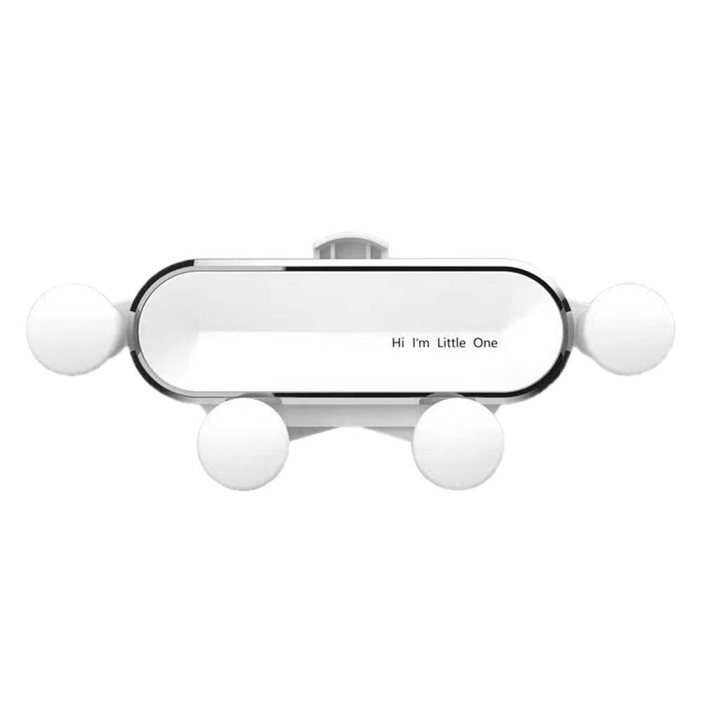 Car Phone Holder Metal Gravity 360 Universal Rotation Ball Air Vent Cellphone Stand(White) V462-TA-92-02