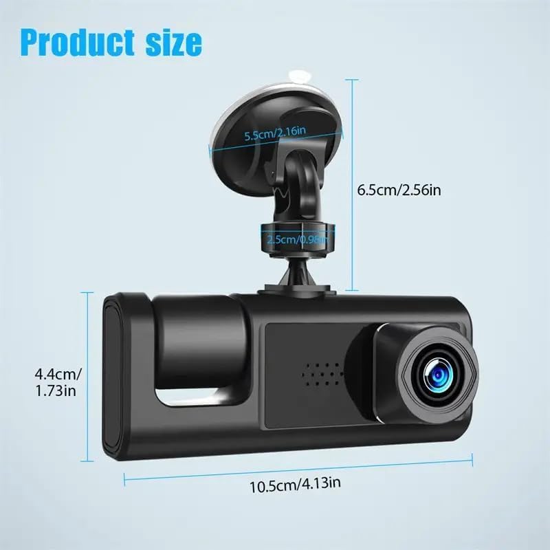 WIFI 3 Channels Dash Cam 1080P Full HD Car Dashcam Comes with Free 32GB Card V462-TA-94-01