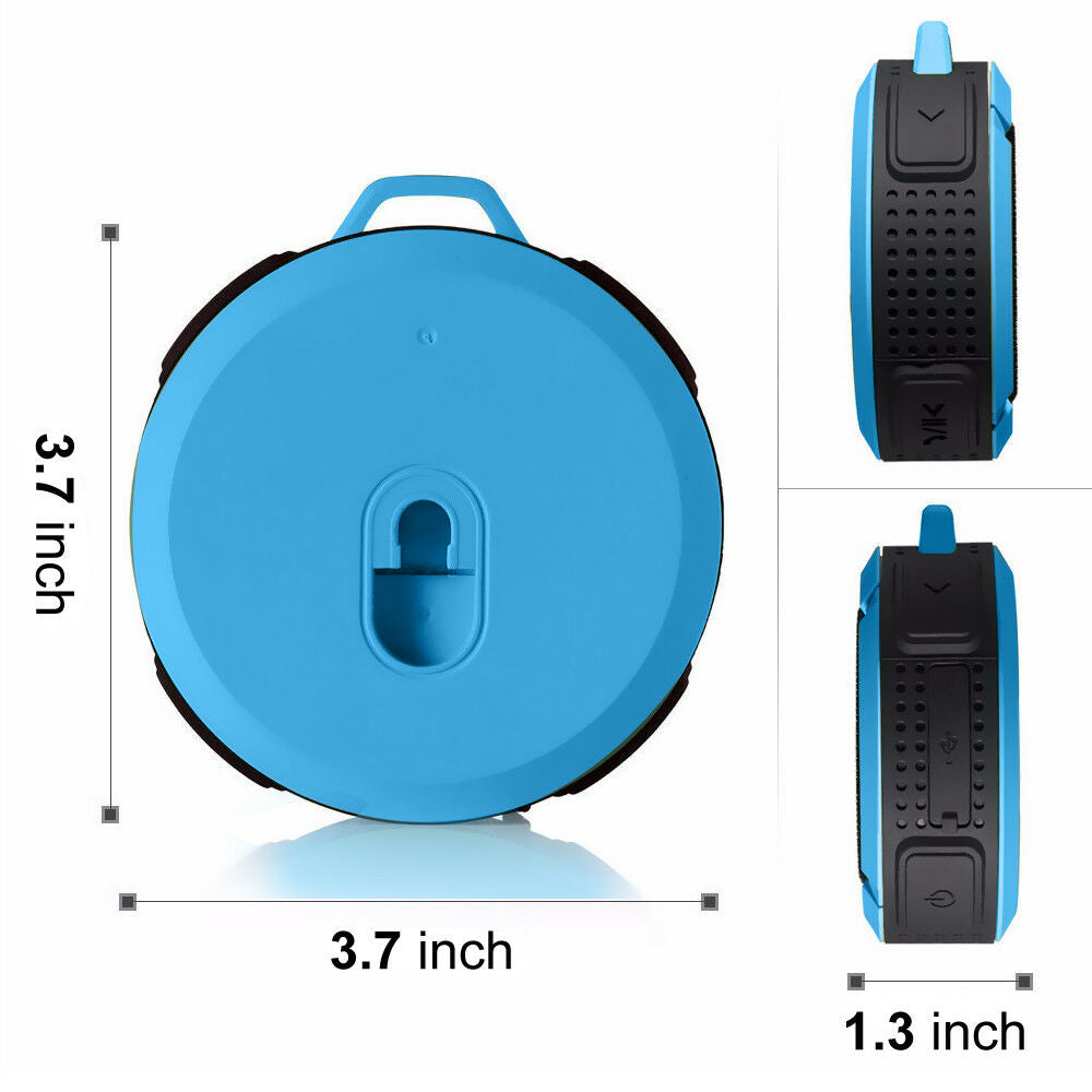 Portable Waterproof Wireless Mini Bluetooth Music Speaker (Red) V462-TO-25-02