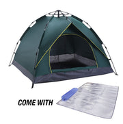 Waterproof Automatic Camping Tent 3-5 Person Come with Moisture Proof Pad(Green) V462-TO-27-02