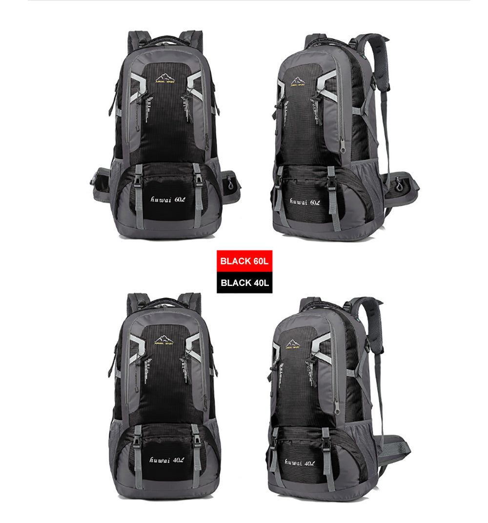 40L Waterproof Outdoor Hiking Backpack Camping Outdoor Trekking Bag(Black) V462-TO-29-01