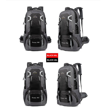 40L Waterproof Outdoor Hiking Backpack Camping Outdoor Trekking Bag(Black) V462-TO-29-01