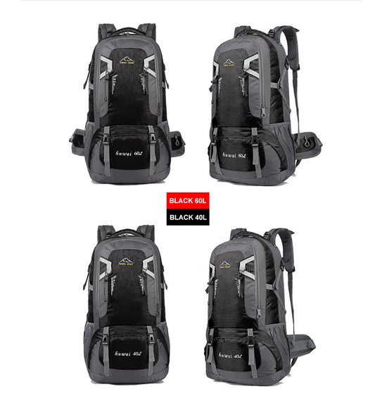 40L Waterproof Outdoor Hiking Backpack Camping Outdoor Trekking Bag(Black) V462-TO-29-01
