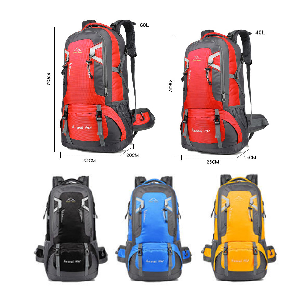 40L Waterproof Outdoor Hiking Backpack Camping Outdoor Trekking Bag(Black) V462-TO-29-01