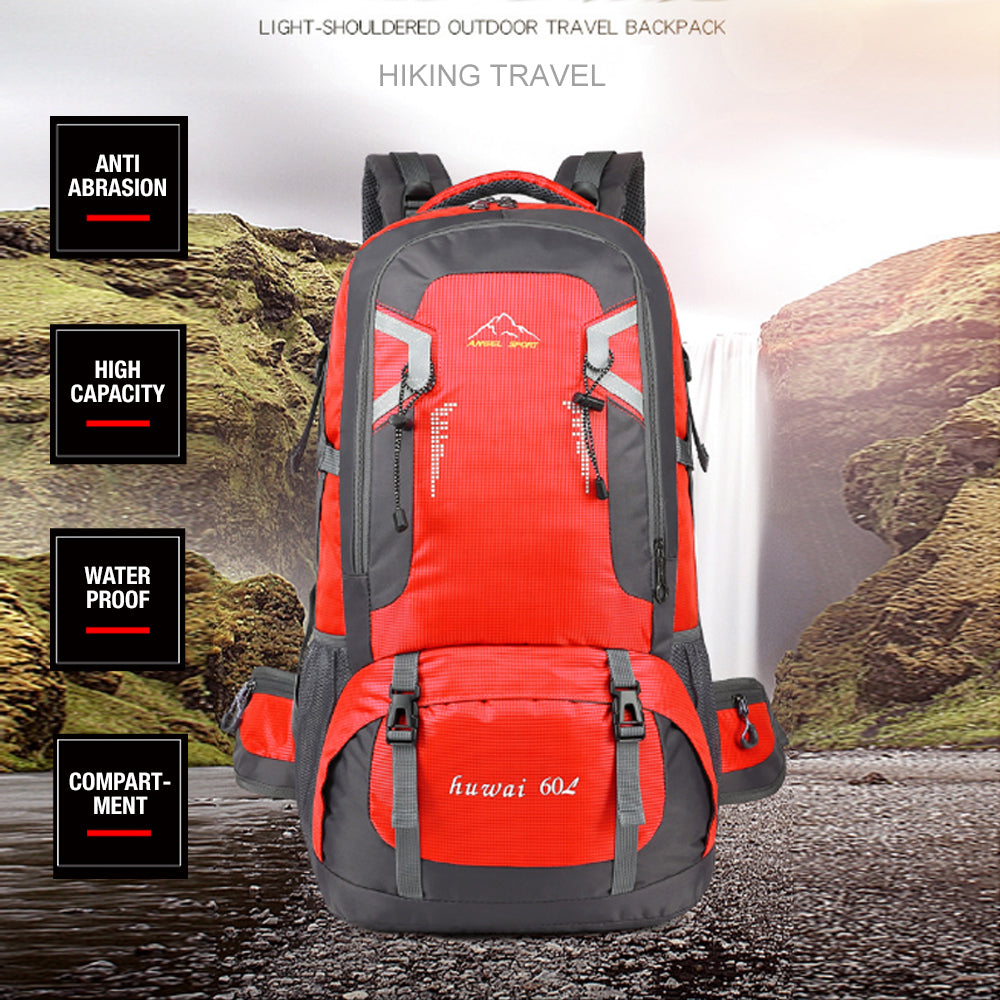 40L Waterproof Outdoor Hiking Backpack Camping Outdoor Trekking Bag(Black) V462-TO-29-01