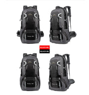 60L Waterproof Outdoor Hiking Backpack Camping Outdoor Trekking Bag(Black) V462-TO-29-05