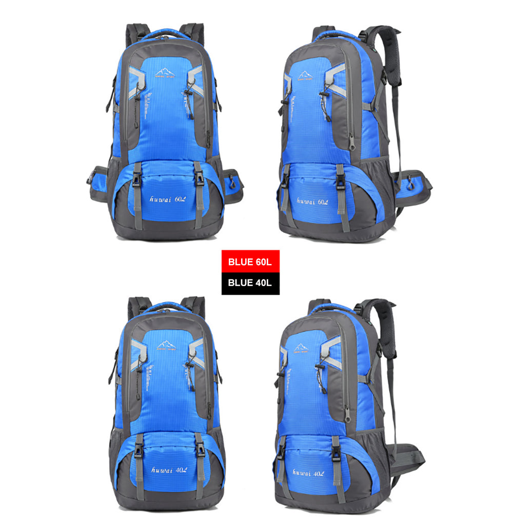 60L Waterproof Outdoor Hiking Backpack Camping Outdoor Trekking Bag(Blue) V462-TO-29-06