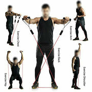 11Pcs/Set Pull Rope Belt Elastic Home Gym Fitness Exercise Resistance Band V462-TO-35-01