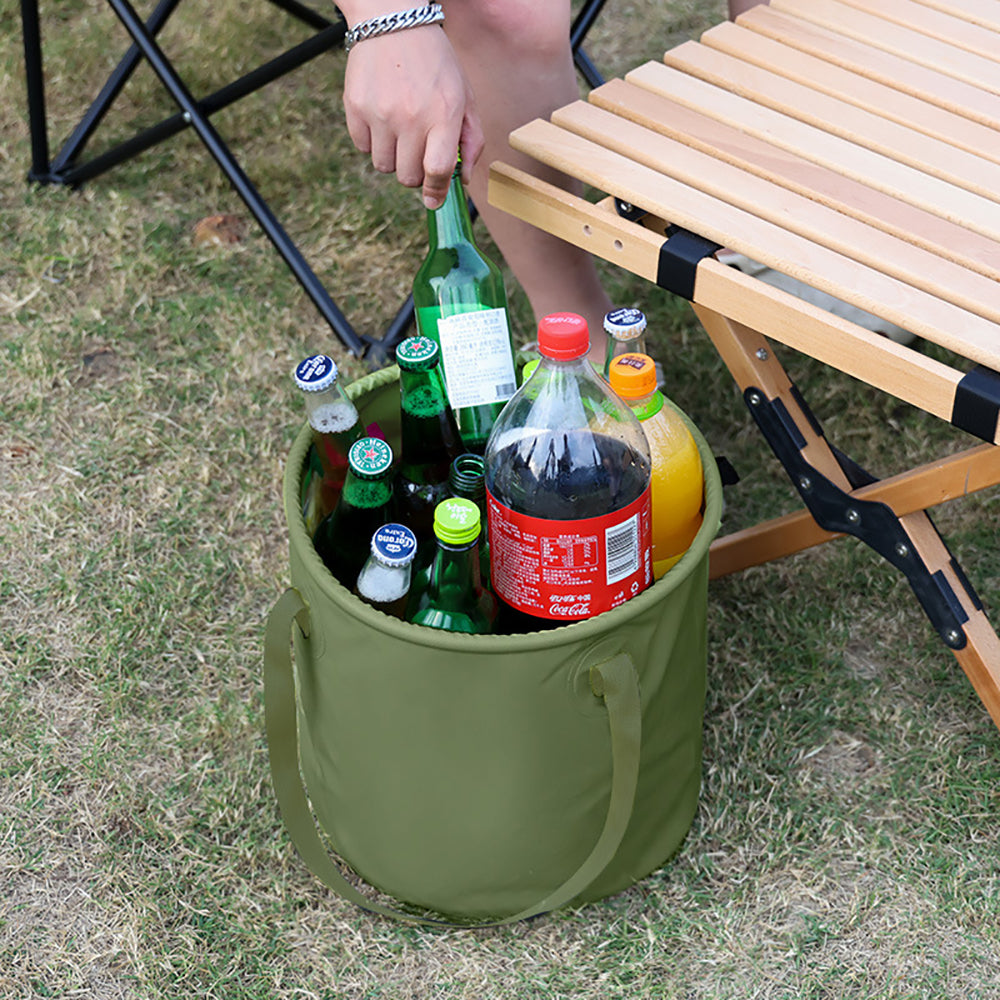 13L Travel Camping Folding Bucket Portable Barbecue Picnic Storage Fishing Bucket V462-TO-37-01