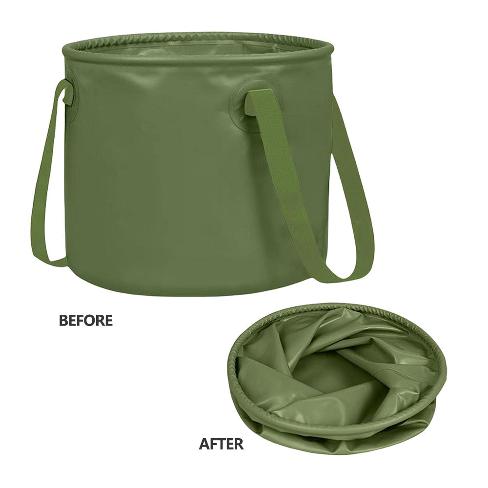 13L Travel Camping Folding Bucket Portable Barbecue Picnic Storage Fishing Bucket V462-TO-37-01