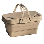 3 In 1 Folding Camping Storage Box Outdoor Food Fruit Container Picnic Table Basket V462-TO-38-01