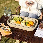3 In 1 Folding Camping Storage Box Outdoor Food Fruit Container Picnic Table Basket V462-TO-38-01