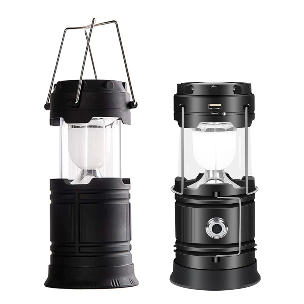 LED Camping Lamp Solar Powered Rechargeable USB Torch Waterproof Emergency Light Lantern V462-TO-40-01