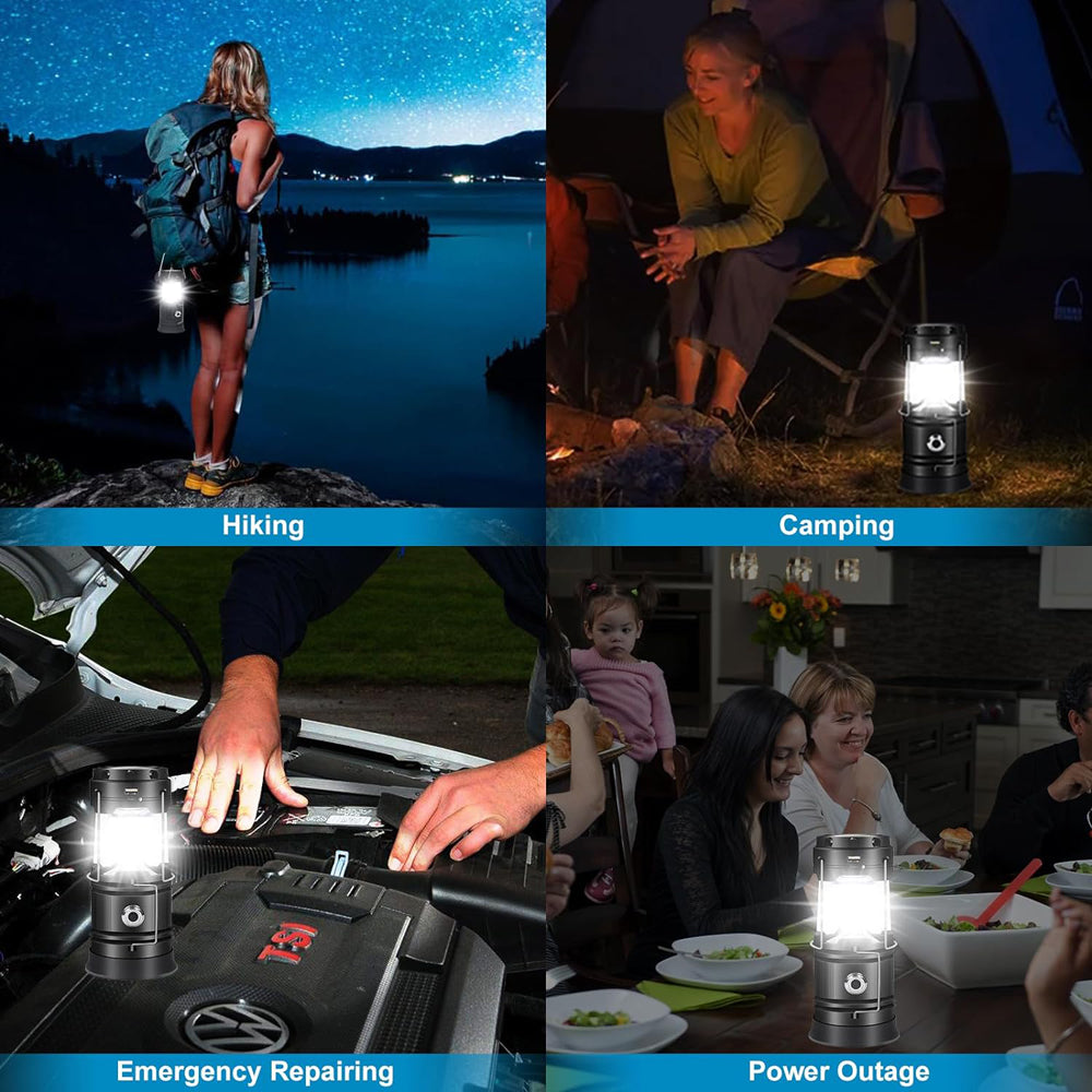 LED Camping Lamp Solar Powered Rechargeable USB Torch Waterproof Emergency Light Lantern V462-TO-40-01