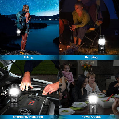 LED Camping Lamp Solar Powered Rechargeable USB Torch Waterproof Emergency Light Lantern V462-TO-40-01