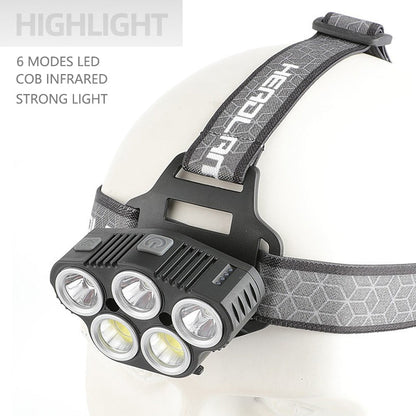 6 Modes LED Head Torch Induction Headlight Camping COB Infrared Strong Lights V462-TO-45-01