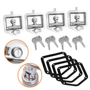 4-Piece T Handle Locks Tool Box With Keys Stainless Steel Trailer Camper Truck V465-04138 X4