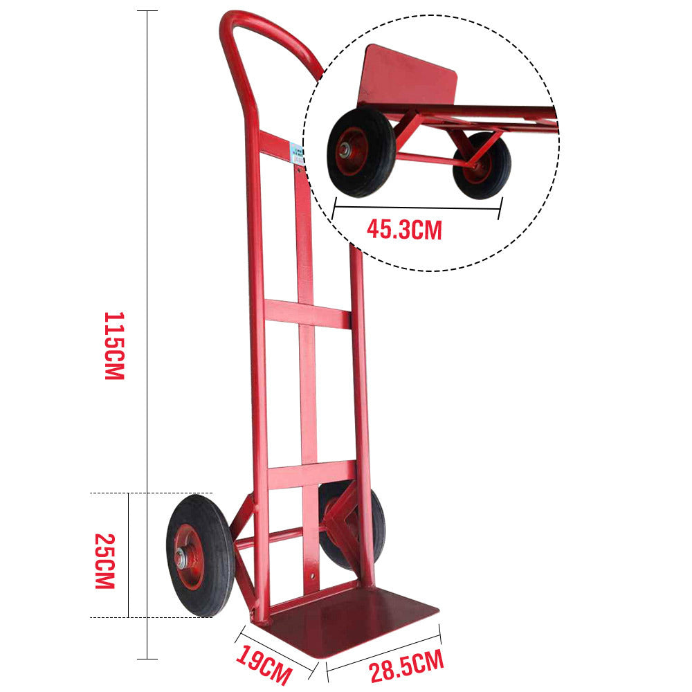 1.15M 200KG Hand Trolley Truck Transport Platform Courier Plate Cart Heavy Duty V465-09005