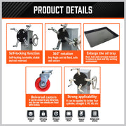 500kg Folding Engine Stand 1100lb Heavy Duty Workshop Auto Crane Hoist Motor V465-119720