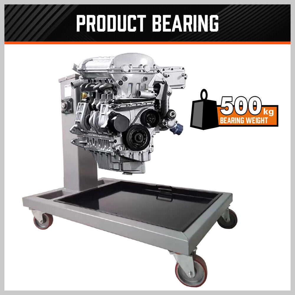 500kg Folding Engine Stand 1100lb Heavy Duty Workshop Auto Crane Hoist Motor V465-119720