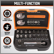 18x Magnetic Damaged Screw Extractor Set Broken Drill Bit Remover Kit Hex Crv V465-175295
