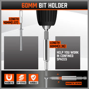 18x Magnetic Damaged Screw Extractor Set Broken Drill Bit Remover Kit Hex Crv V465-175295