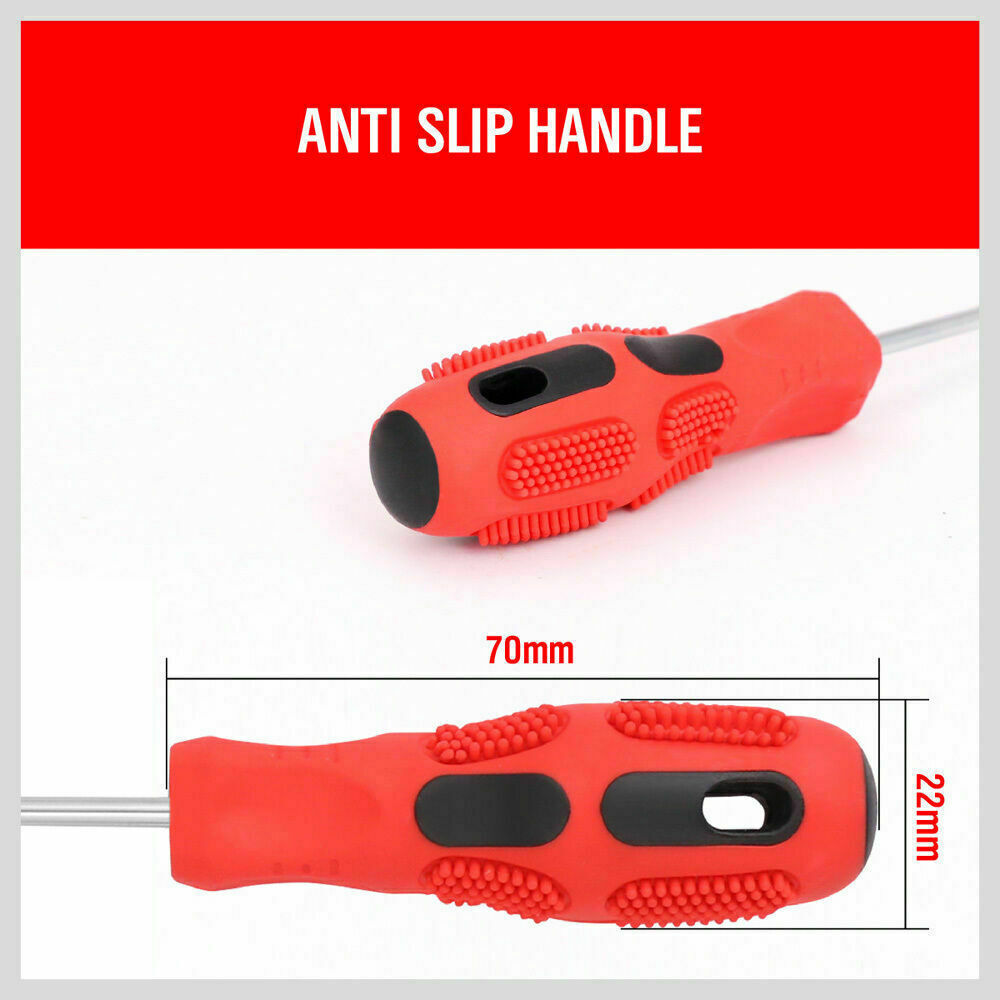 4Pc Pick Hook Set O Ring Oil Seal Remover Non-Slip Rubber Handle Red Local Stock V465-20208-AU-5