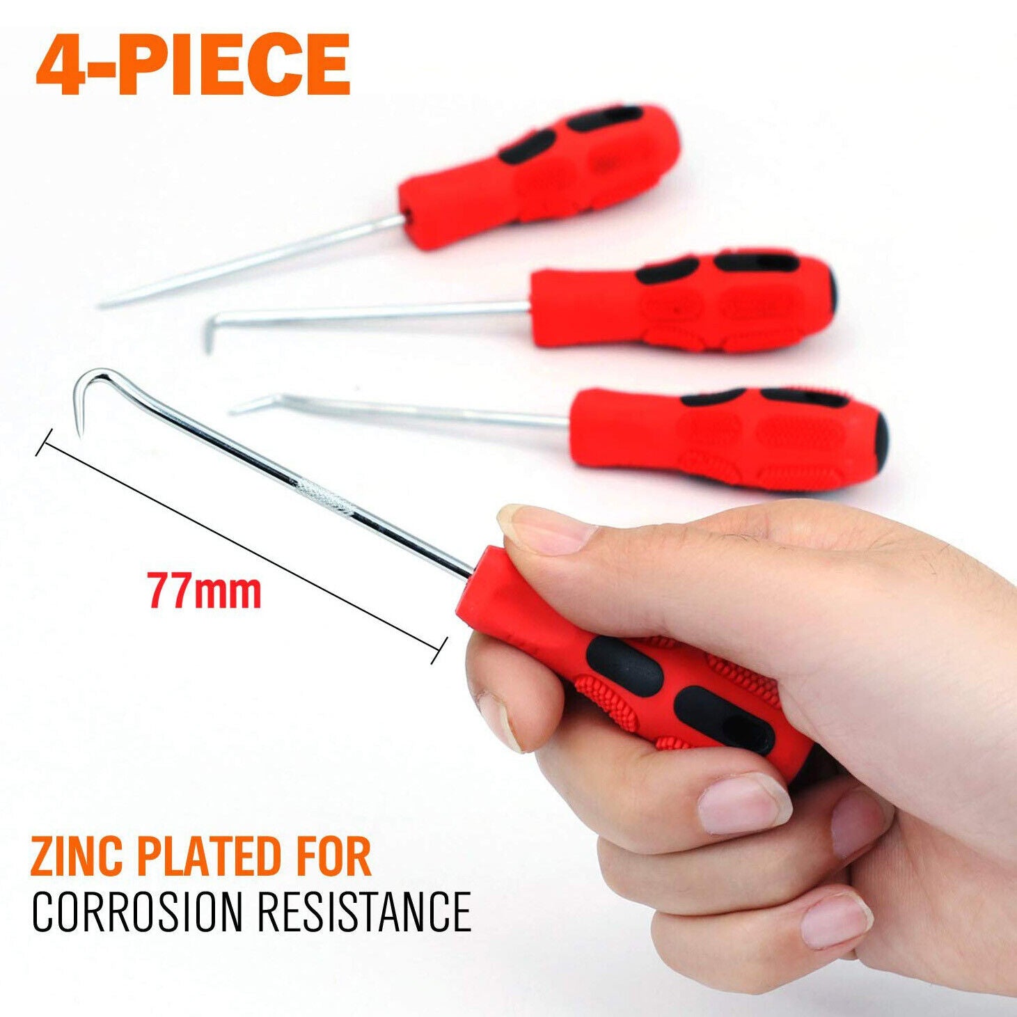 4x Car Pick and Hook Set O Ring Seal Remover Gasket Puller Remover Set V465-20208-SDY