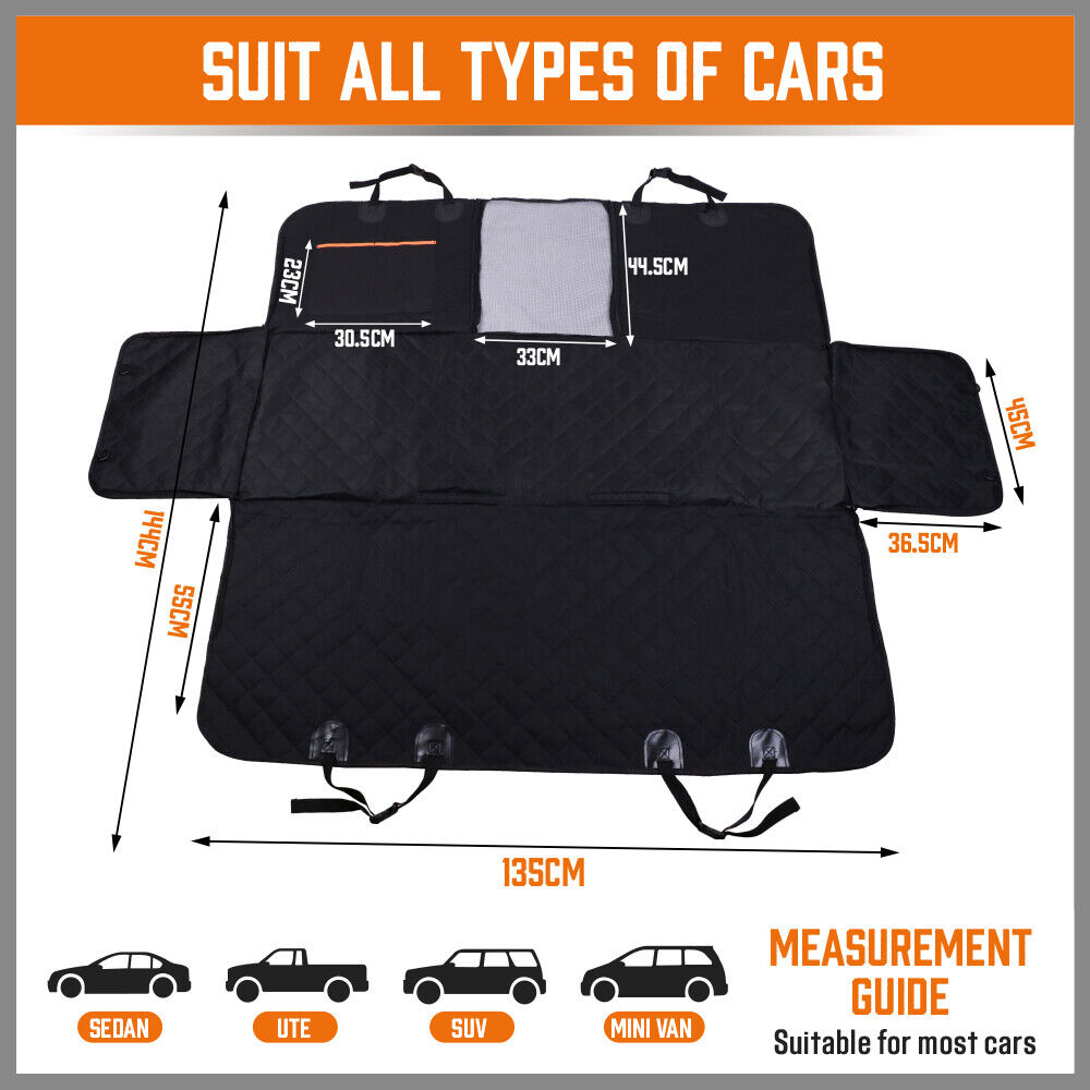 Pet Dog Waterproof Seat Cover Protector Hammock Back Rear Bench Mat for Car SUV V465-24901