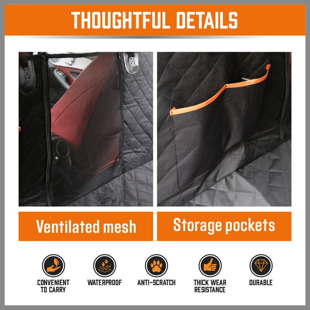 Pet Dog Waterproof Seat Cover Protector Hammock Back Rear Bench Mat for Car SUV V465-24901