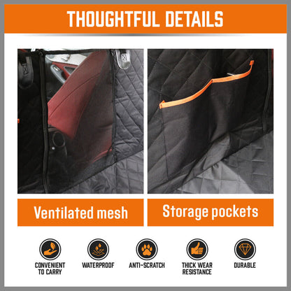 Pet Dog Waterproof Seat Cover Protector Hammock Back Rear Bench Mat for Car SUV V465-24901