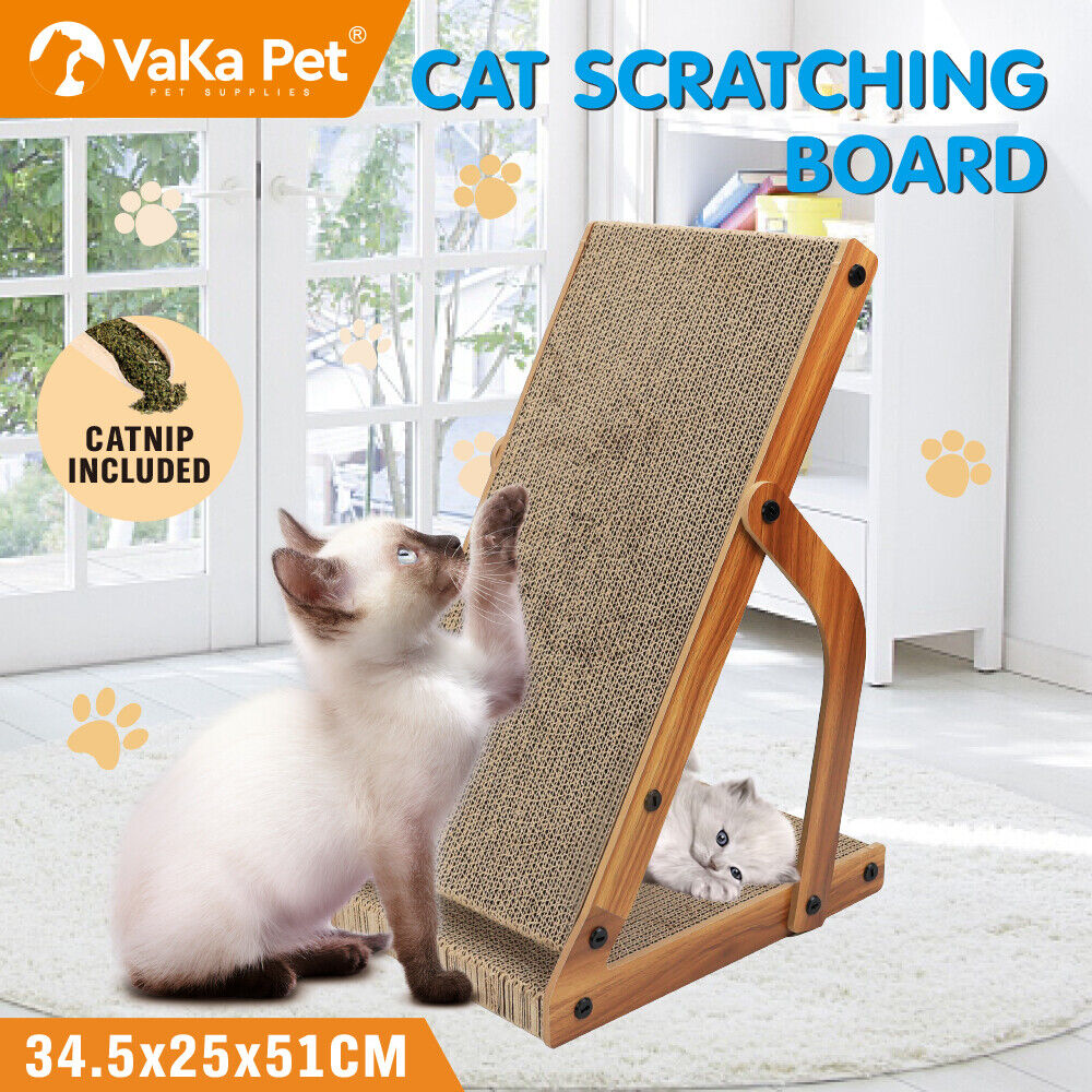 VaKa Cat Scratching Scratcher Board Cat Tree Pad Lounge Toy Corrugated Cardboard V465-26825