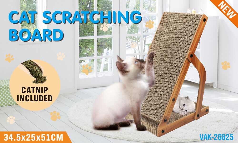 VaKa Cat Scratching Scratcher Board Cat Tree Pad Lounge Toy Corrugated Cardboard V465-26825