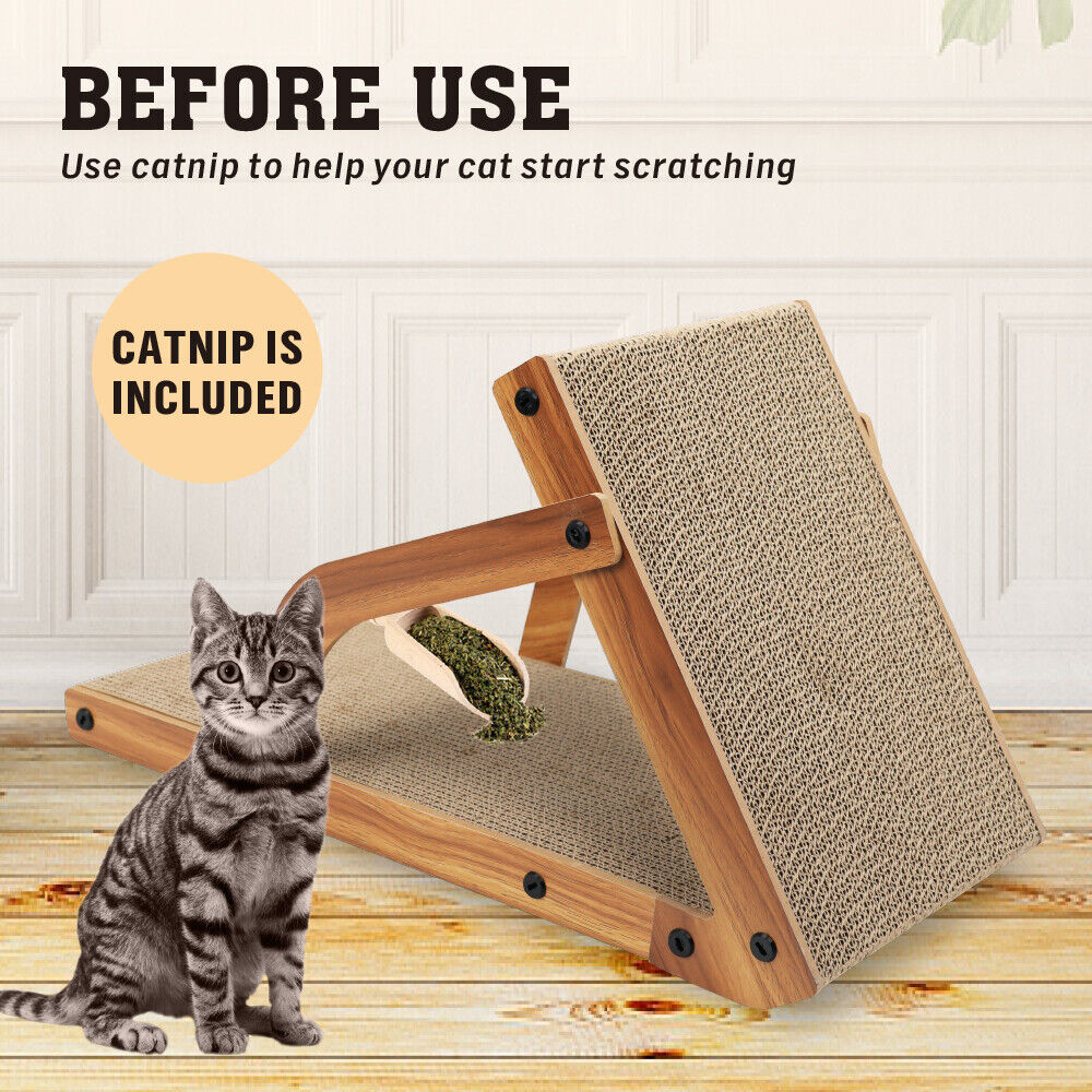 VaKa Cat Scratching Scratcher Board Cat Tree Pad Lounge Toy Corrugated Cardboard V465-26825