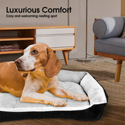 Vaka Navy Dog Bed Pet Cat Calming Floor Mat Sleeping Cave Washable Extra Large 29704 V465-29704